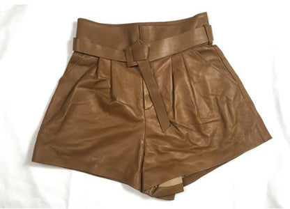 Women Leather shorts