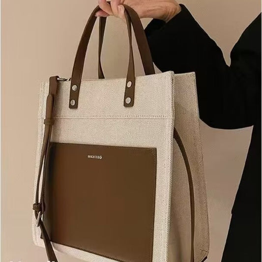 Dazling Classic Solid Tote Large Bag