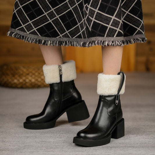 Fashion Thick Heel High Heel female Boots