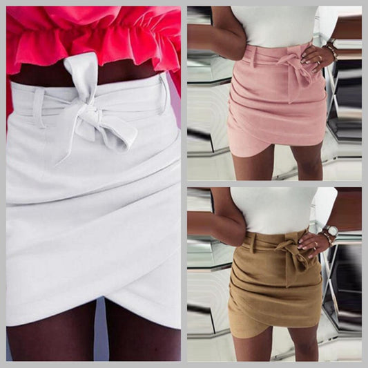 Explosion women's women's European and American sexy women's skirts belt slim bag hip skirt BA0368